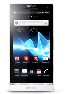 SONY Xperia S Blanc
